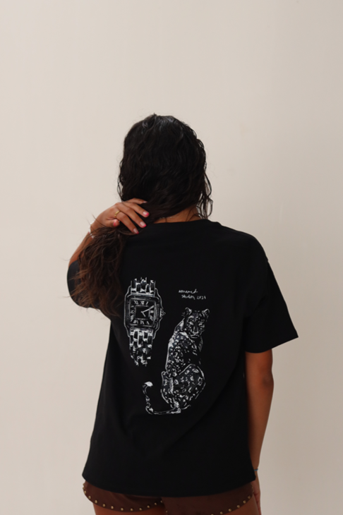 OVERSIZED "TIMELESS INSTINCT" BLACK T-SHIRT EDITION